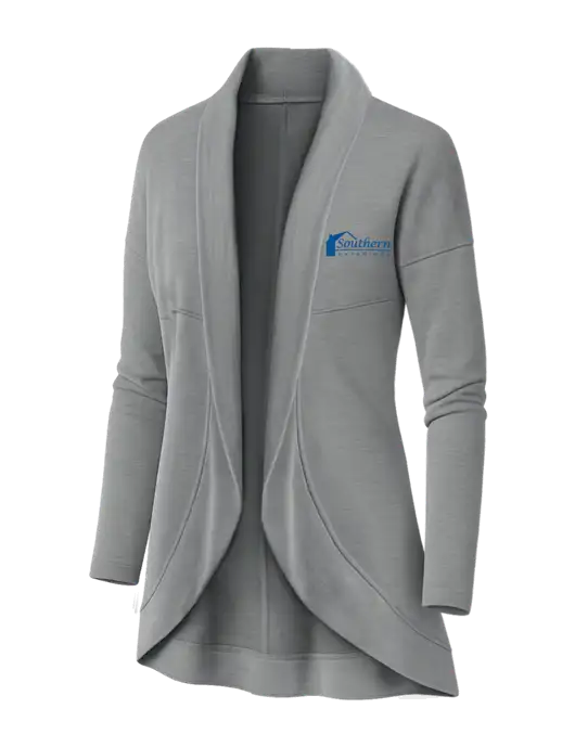 OGIO Light Grey Heather Womens Luuma Cocoon Fleece w/Southern Exteriors Logo