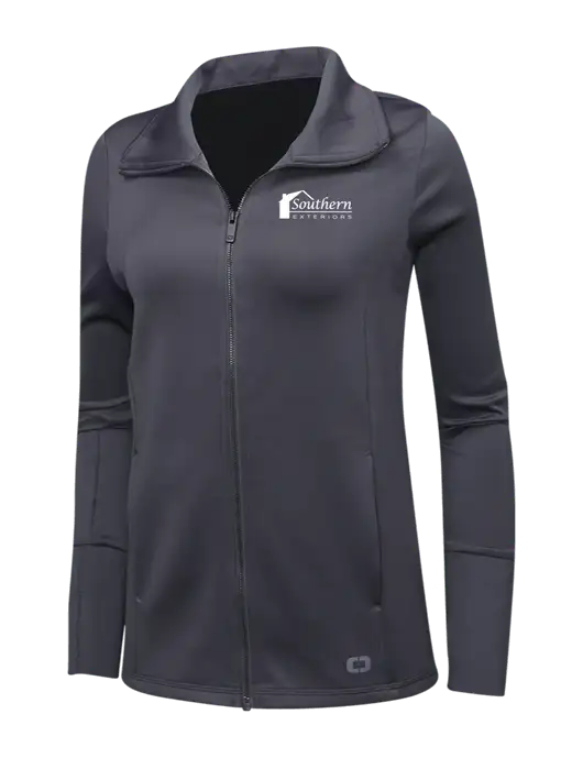 OGIO Dark Grey Womens Endurance Modern Performance Full-Zip w/Southern Exteriors Logo