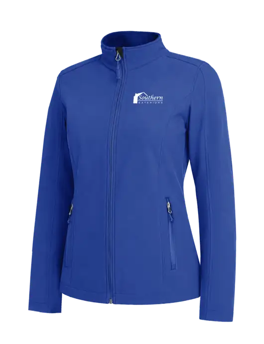 Dark Royal Womens Core Soft Shell Jacket w/Southern Exteriors Logo
