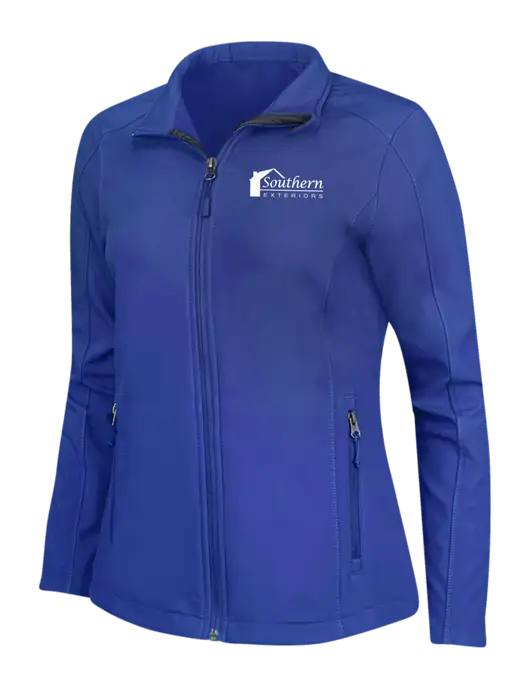 Dark Royal Womens Core Soft Shell Jacket w/Southern Exteriors Logo