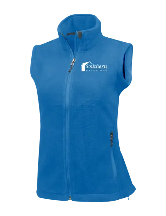 Royal Womens Fleece Vest w/Southern Exteriors Logo