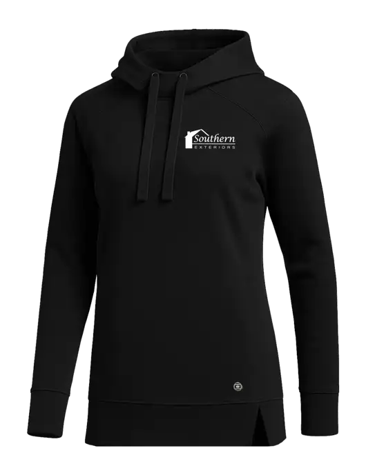 OGIO Black Womens Luuma Pullover Fleece Hoodie w/Southern Exteriors Logo