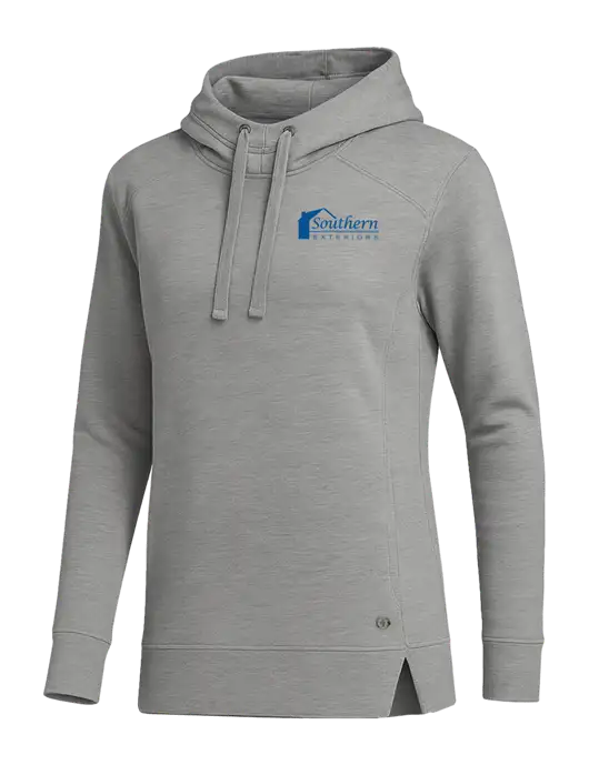 OGIO Heather Grey Womens Luuma Pullover Fleece Hoodie w/Southern Exteriors Logo