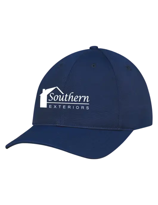 Navy Nylon Twill Performance Cap w/Southern Exteriors Logo