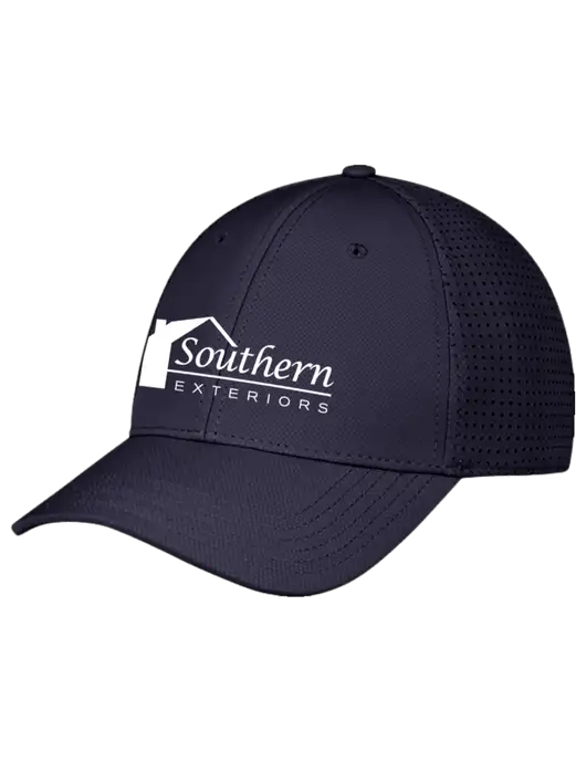 Navy Performance Stretchable Cap Hook & Loop w/Southern Exteriors Logo