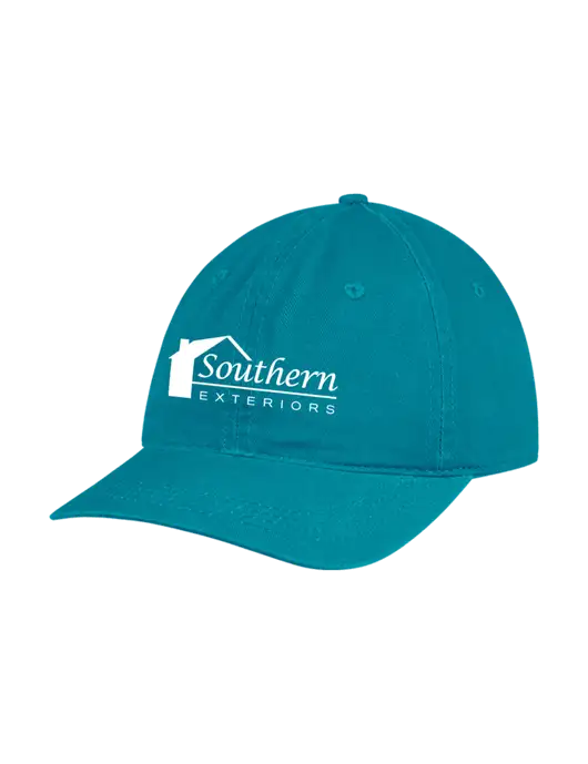 Garment Washed Unstructured Twill Sapphire Cap w/Southern Exteriors Logo