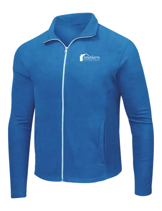 Light Royal Microfleece Jacket w/Southern Exteriors Logo
