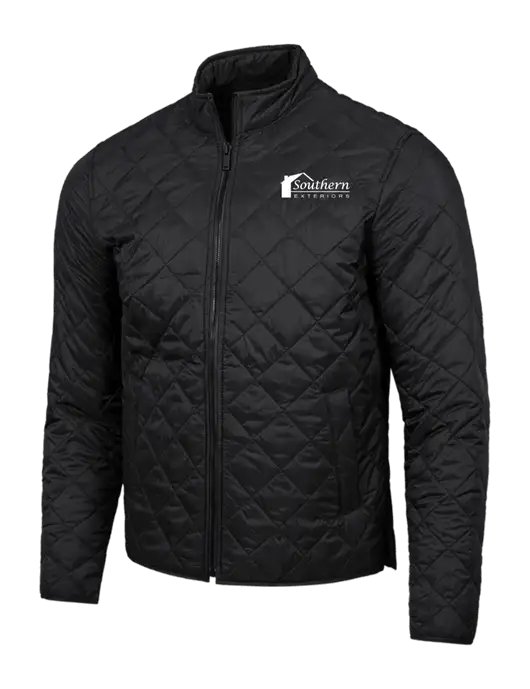 Mercer+Mettle Black Quilted Full-Zip Jacket w/Southern Exteriors Logo