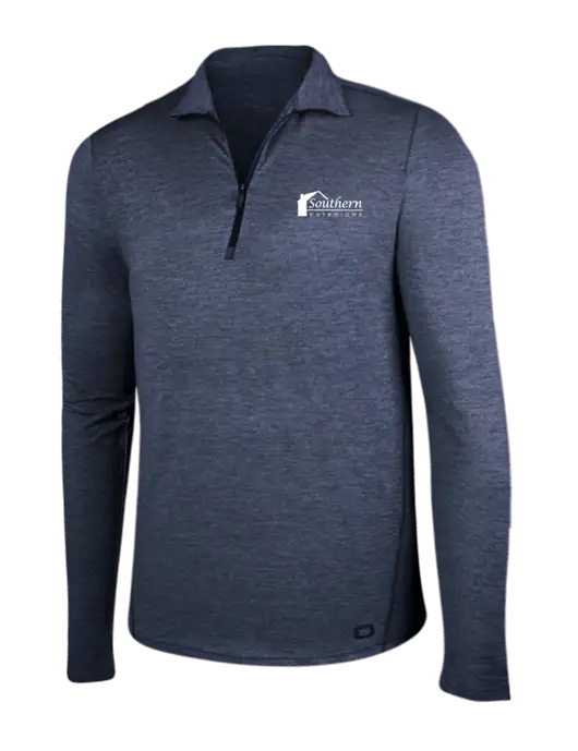 OGIO Blue Indigo Heather Endurance Force 1/4 Zip w/Southern Exteriors Logo