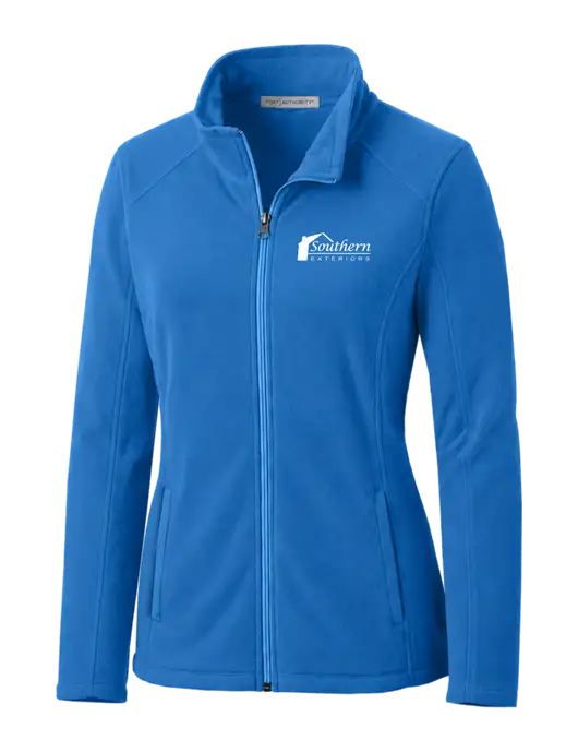 Light Royal Womens Microfleece Jacket w/Southern Exteriors Logo